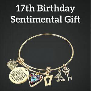 Happy "17th" Birthday Charm Bracelet Sentimental Gifts for Her